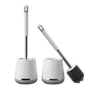 Union bathroom bowl handle toilet brush double sides toilet brush and holder set toilet brush silicone bathroom