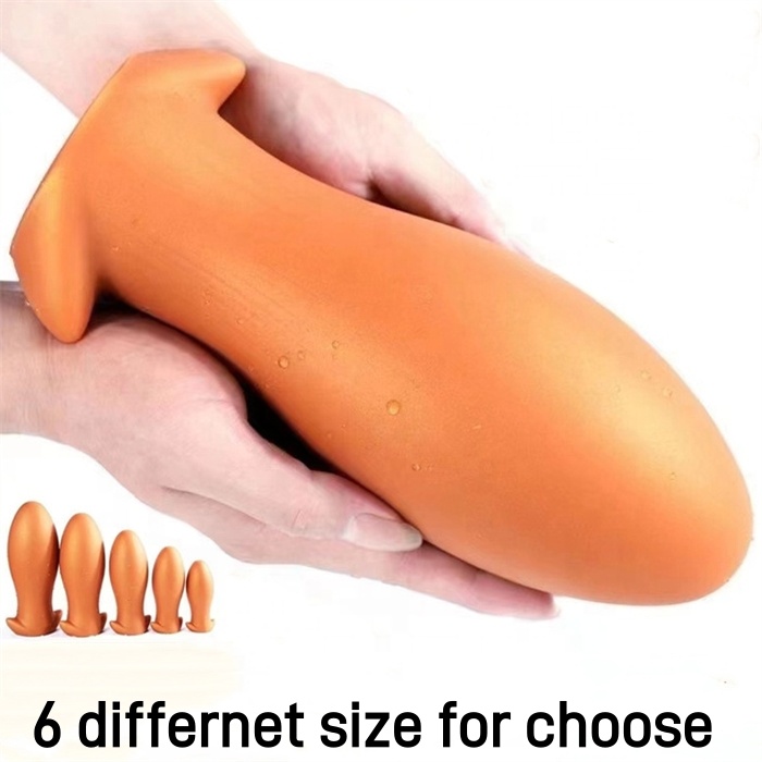 Huge Size Silicone Dragon Egg Plug - Gay Anal Beads & Tail
