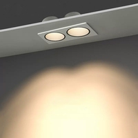 Plafonnier encastré à LED simple/double, 24W, 7W, anti-éblouissement, COB, luminaire d'intérieur