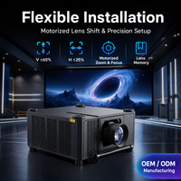 Projecteur laser d'ingénierie 3LCD de 25 000 lumens ANSI avec déplacement motorisé du zoom, fusion des images à bord de l'écran et HDBaseT