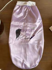 Custom Logo <b>Extra</b> Xl <b>Large</b> Jumbo Headband Long Braid Elastic Band En Satin Silk Sublimation Bonnet - Product Image 4
