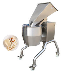 Hoge snelheid automatische bananen- en appelsnijmachine, golfvormige frietsnijmachine, knoflook snij- en raspmachine - Product Image 1
