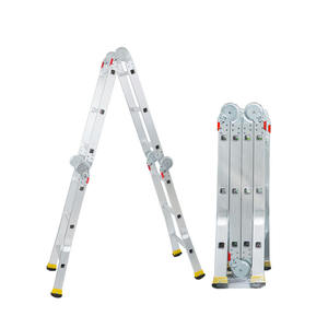 Escalera Plegable para Exteriores, Escalera de Aluminio de 8 Metros con Bisagras Plegables - Product Image 3