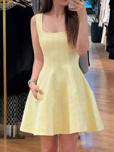 <span class=keywords><strong>Ensemble</strong></span> de 2 pièces pour femmes, robe <span class=keywords><strong>pull</strong></span> et mini-<span class=keywords><strong>jupe</strong></span> en tricot jaune - Product Image 4