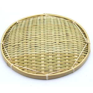 ถาดเสิร์ฟไม้ไผ่ลายตาราง ขนาด 23 26 30 ซม. สำหรับใช้ในบ้าน - Product Image 3