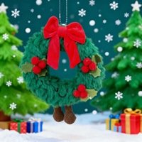 Porte-clés gnome de Noël en peluche mignon, animal en peluche doux, cadeau pour la décoration des fêtes et breloque de sac