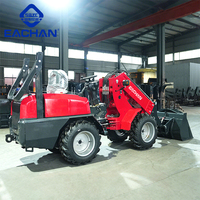 Chargeur diesel bon marché à 4 roues motrices chargeur à bras télescopique chargeur de machines de route d'ingénierie avec composants de noyau de pompe à roulement