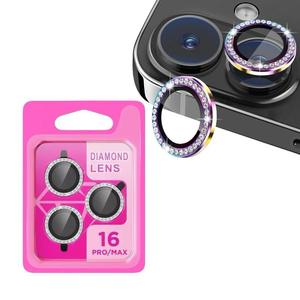 HD Eagle Eye in lega di vetro in metallo diamante per fotocamera protettore per fotocamera a copertura totale pellicola per <span class=keywords><strong>IPhone</strong></span> 17 16 15 14 <span class=keywords><strong>13</strong></span> Pro Max 17 air - Product Image 1