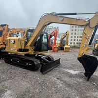 Mini-excavatrice sur chenilles d'occasion CAT 307E2 de 7 tonnes, excavatrice Caterpillar d'origine avec moteur haute puissance de 54,6 kW pour la construction