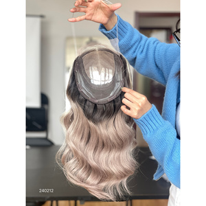 Minipelucas de Cabello Virgen con Base de Seda y Frente de Encaje 8*8, Diseño Curvo, Personalizables, con Aspecto Elegante - Product Image 2