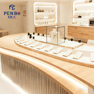 Modern Simple Illuminated <b>Small</b> <b>Shop</b> Perfume Fragrance Interior Design Customized Display Shelving For A Beauty Supply Store - Product Image 5