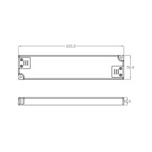 ไดรเวอร์ LED 30W 40W แหล่งจ่ายไฟ 220-240V DC 12V/24V ปรับหรี่แสงได้แบบ Dali  ตัวเรือนพลาสติก ประสิทธิภาพสูง - Product Image 2