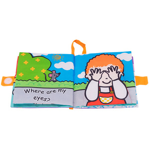 Jollybaby Flip Books para niños, educación temprana para bebés, papel arrugado, tela para ocultar y buscar, libros suaves y silenciosos, libro <span class=keywords><strong>de</strong></span> tela para niños - Product Image 4