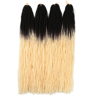 Extensions de cheveux synthétiques au crochet : Faux Locs Sister Lock, Mini Locs, Dreadlocks au crochet, Faux Locs Goddess, Cheveux doux
