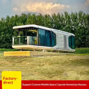 Casa Móvil Cápsula con Baño y Cama, Oficina Integrada al Aire Libre, Doble Capa de Vidrio, B&B - Product Image 1