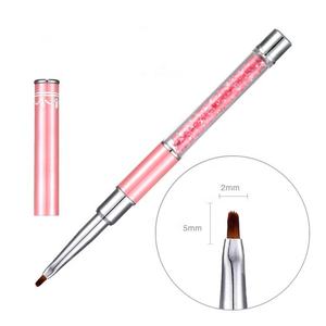 Pinceau à ongles en nylon rose de haute qualité, 12 styles, pour la décoration des ongles, la manucure, la pédicure, la beauté, la décoration des ongles - Product Image 4