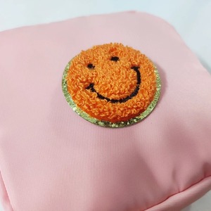 Chenille brodé patchs fournisseur personnalisé orange couleur paillettes serviette broderie lettre patchs pour vêtements Alphabet patchs - Product Image 6