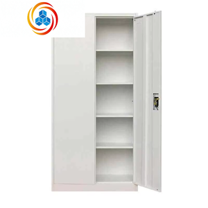 Modern Steel <b>Storage</b> <b>Cabinet</b> with Lock and Adjustable Shelves for Office School or <b>Garage</b> - Product Image 2