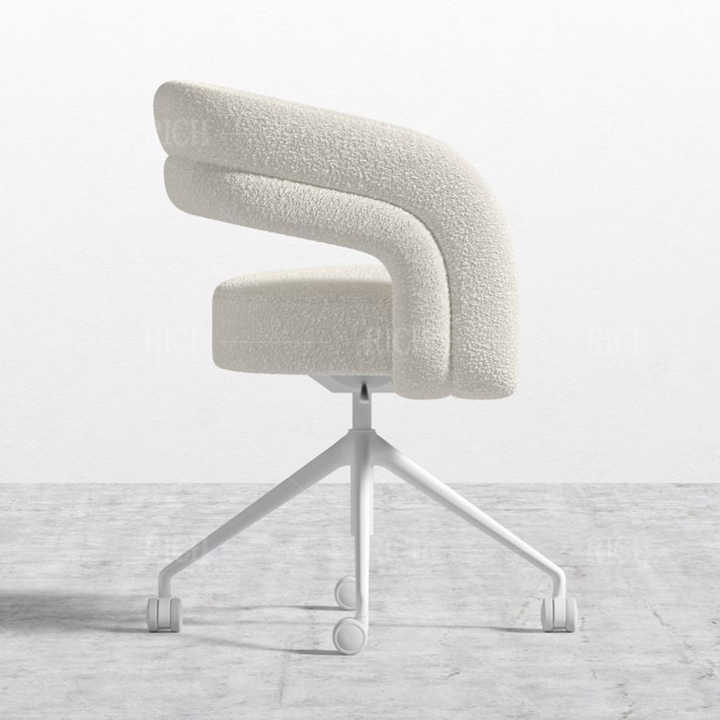 Boucle Visitor Office Revolving Chair - Modern & Comfortable