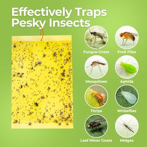 Trampas Adhesivas Amarillas <span class=keywords><strong>Ultra</strong></span> Resistentes, Doble Cara, Resistentes al Sol y la Humedad, para Agricultura, Invernaderos y Granjas - Product Image 3