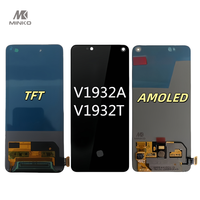 Layar Sentuh Kapasitif Super AMOLED Harga Pabrik LCD Digitizer untuk Ponsel Vivo IQOO3 5G