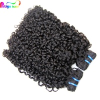 SDD Super Double Drawn Pixie Curl Inde Paquets de Cheveux Bruts Pleine Meilleure Qualité 16A Grade Pixie Bouclés Temple Indien Armure de Cheveux Humains