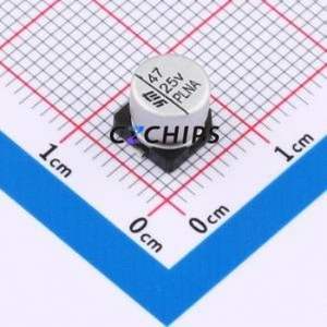 Condensateur solide SMD VPLC0581E470MVTM, D6.3xL5.8mm (Capacité : 47uF) (Précision : 20%) Tension nominale : 25V - Product Image 1