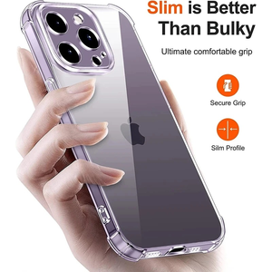 ถุงลมนิรภัยเคสซิลิโคนใสกันกระแทกสำหรับ <span class=keywords><strong>iPhone</strong></span> 16 15 14 <span class=keywords><strong>PLUS</strong></span> 13 12 MINI 11 PRO MAX กรอบด้านหลังแบบใสบางเฉียบ - Product Image 6