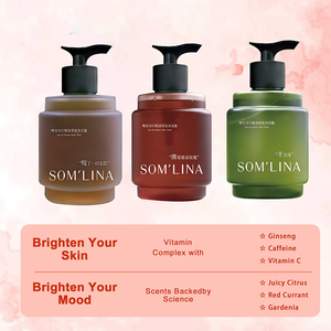 Ensemble <span class=keywords><strong>de</strong></span> <span class=keywords><strong>gel</strong></span> <span class=keywords><strong>douche</strong></span> parfumé à l'huile essentielle <span class=keywords><strong>de</strong></span> fleurs <span class=keywords><strong>de</strong></span> cerisier |   Hydratant naturel, parfum longue durée |   <span class=keywords><strong>Gel</strong></span> <span class=keywords><strong>douche</strong></span> hydratant - Product Image 1
