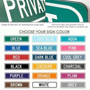 إشارات المرور العاكسة الفرنسية 4x16 بوصة-إشارة الطريق ، علامات اسم الشارع-علامات السهم - Product Image 6