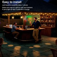 Enseigne néon LED Relax Whiskey & Cigar - Décoration personnalisée en acrylique pour bar, lounge, bureau, cave à homme et club 12V