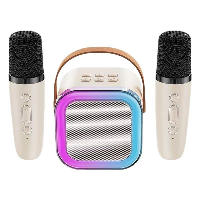 Wholesale Fashion K12 Kid Toy Sound Bar Mini Portable Out Door KTV Home Party BT Karaoke Player Wireless Speaker with Microphone