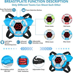 Grenzüberschreitender Verkaufsschlager: Laser-Tag-Waffen-Set mit 2 Laser-Tag-Pistolen, Digitaler LED-Punkteanzeige und Westen für Familien- und Erwachsenen-Spaß - Product Image 6
