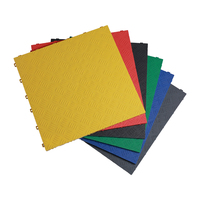Dalles de sol de garage en plastique emboîtables antidérapantes en PP, tapis de sol modulaire pour atelier automobile, garage de réparation automobile, salle d'exposition 4S