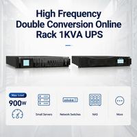 Onduleur monophasé 220V 1KVA 900W en rack, disponible en OEM/ODM, certifié CE, pour centre de données, télécommunications, banque, guichet automatique