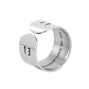 Korean Style <b>Titanium</b> Steel <b>Ring</b> 1314 Open Design Unisex Couple Jewelry Gift - Product Image 5