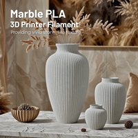 CoLiDo Printer 3D PLA 1.75mm berwarna marmer, filamen pencetak dengan angin rapi, tidak menyumbat, dikemas vakum, cocok untuk sebagian besar Printer 3D FDM