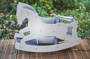 เก้าอี้โยกมอนเตสซอรี่เตียงม้าโยกสำหรับเด็กสำหรับตกแต่งบ้านไร่ - Product Image 4