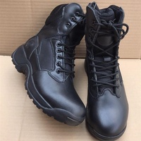 BAEWOON TB53 Bottes tactiques pour homme, bottes de randonnée, bottes de camping, bottes d'entraînement professionnelles en plein air, bottes de combat, bottes hautes en cuir de vache
