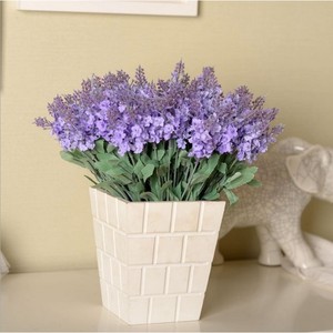 Flores Artificiales de Lavanda Tainen de 35 cm, Color Morado Claro, Morado Oscuro y Blanco, Decoraciones para Bodas y Hogar - Product Image 1