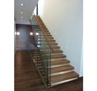 Escalier flottant en bois préfabriqué sur mesure, marches en bois personnalisées pour appartements et bâtiments résidentiels