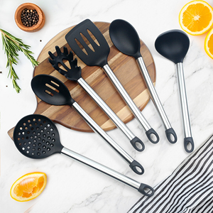 Accesorios <span class=keywords><strong>de</strong></span> Cocina, Productos <span class=keywords><strong>de</strong></span> Cocina, <span class=keywords><strong>Juego</strong></span> <span class=keywords><strong>de</strong></span> Utensilios <span class=keywords><strong>de</strong></span> Cocina <span class=keywords><strong>de</strong></span> Silicona y <span class=keywords><strong>Acero</strong></span> <span class=keywords><strong>Inoxidable</strong></span>, <span class=keywords><strong>Juego</strong></span> <span class=keywords><strong>de</strong></span> Herramientas <span class=keywords><strong>de</strong></span> Cocina, Espátula, Cuchara, Cucharón - Product Image 4