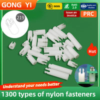 Long-Lasting Nylon Through Hole Standoff M3 19mm Press-Fit 4.8mm Hole Instrument PCB Riser Circuit Board Spacer PA66 RoHS