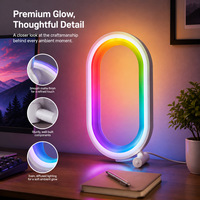 Lampe d'Ambiance de Bureau Intelligente OEM/ODM, Alimentation USB-C, Contrôle via Application Tuya WiFi, Compatible Alexa Google Yandex, Lampe de Bureau pour Gaming