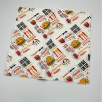 Papier d'emballage alimentaire pour collations, hamburgers, résistant à l'huile, papier d'emballage personnalisé avec logo imprimé pour aliments