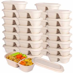 Nueva Tendencia: Cajas de Almuerzo Desechables Biodegradables, Ecológicas y Saludables para Picnics y Empaques de Cafetería - Product Image 2