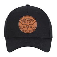 Topi Baseball 5 Panel Model Lengkung Terlaris dengan Label Kulit 100% Katun Biasa