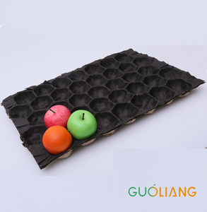 Plateau à bulles en papier kraft Guoliang, biodégradable, compostable, 30x40 cm, taille personnalisée pour le transport et l'emballage de pizzas et de fruits - Product Image 4