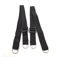Sangle de ceinture de sac noire en nylon de polyester de polypropylène de la coutume quantité minimale de commande bas