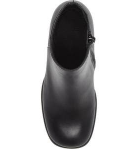 Stivaletti Chelsea alla caviglia da donna neri autunnali per stivaletti con tacco <span class=keywords><strong>in</strong></span> vera <span class=keywords><strong>pelle</strong></span> con tacco alto quadrato spesso - Product Image 6